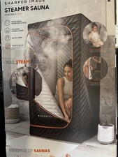Sharper Image Portable Electric Steamer Sauna, 1-Person, Chair  Window Cover