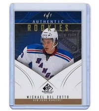 2009/10 SP Game Used Authentic Rookies Michael Del Zotto Gold Spectrum RC 1/1