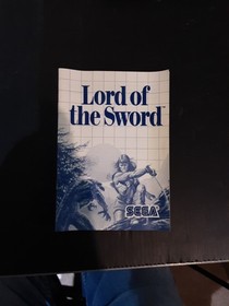 Sega Master System Lord Of The Sword Game 1988 Complete In Box