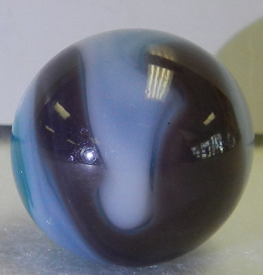 #19863m Vintage Vitro Agate Shooter Marble .96 Inches *Near Mint*