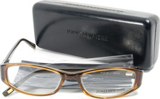 Jones New York J747 Transparent Brown Acetate Eyeglasses Frame 53-16-135 NEW
