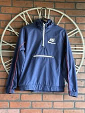 Youth Nike Sportswear Windbreaker Pullover 1/4 Zip Jacket Navy Blue Size XL