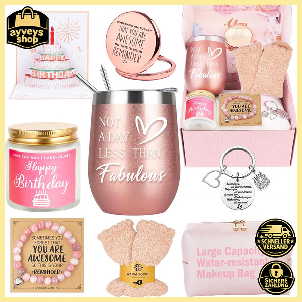 Geburtstagsgeschenk FüR Frauen Personalisiert Geschenkset Freundin Schwester-image