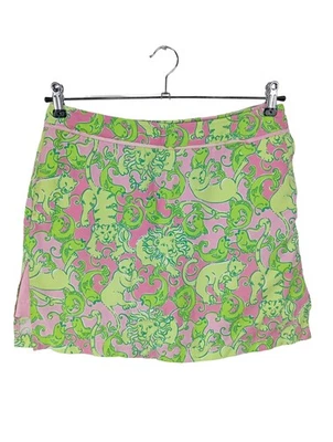 LILLY PULITZER Skort Dames Pantalon court T EU 38 vert-rose style décontracté - Photo 1/4