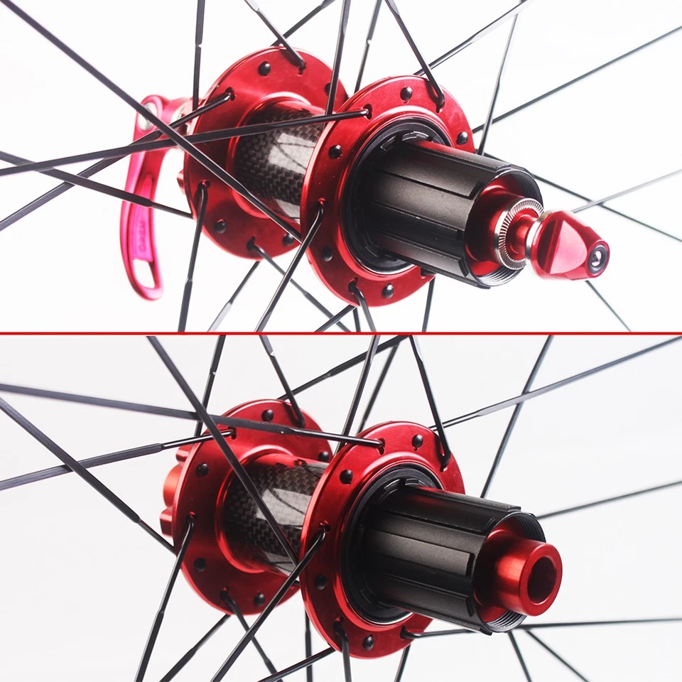 BUCKLOS Carbon Hub MTB Bike Wheels 26/27.5/29 in Disc Wheelset Clincher Rim QR - Image 2 of 4