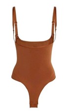 Authentic Skims Seamless Sculpt Open Bust Thong Bodysuit  2X UK 16 Bronze