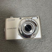 Nikon COOLPIX L22 Digital Camera Silver Used Excellent Cond Japan