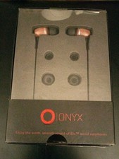 Onyx Elo Genuine Walnut Wood Wired In-Ear Wood Earphones w/ Sound Isolation NEW