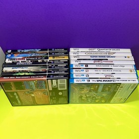 Nintendo Gamecube Wii & Wii U Game Lot Mega Man Nes Remix Super Mario Galaxy