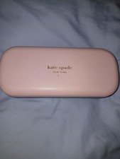 Kate Spade of New York Pink and Dark Green Hard-Shell Eyeglass or Sunglass Case