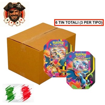 Pokemon Tin Collectible 20 February 2026 Mega Charizard X Y AVAILABLE ITALY