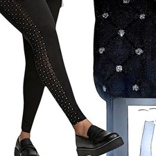 TORRID Rhinestones Full Length Signature Mesh Side Leggings NWT Size 3X
