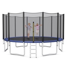 16 FT Outdoor Trampoline Bounce Combo W/Safety Closure Net Ladder