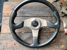 Momo Race Type 036 Steering Wheel Black With Momo Adapter For 88-91 Crx Civic Ef