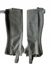 Covalleria Toscana Black Leather Riding Gaiters Size M 105