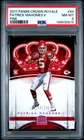 148530915 Patrick Mahomes II 2017 Panini Crown Royale #84 Pink RC /249 PSA 8