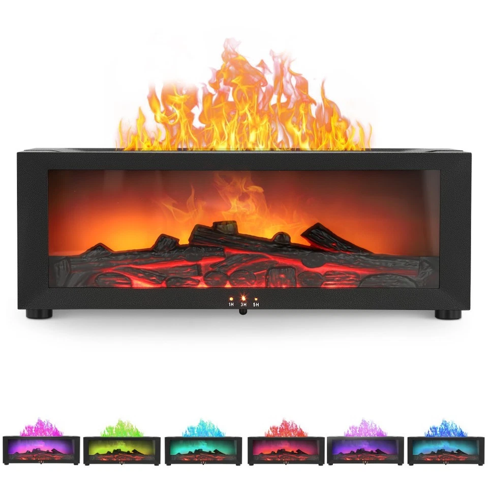 Aroma Diffuser Mit 3D Flammen Effekt Luftbefeuchter Diffusor Für ätherische Öle - Bild 2 von 4