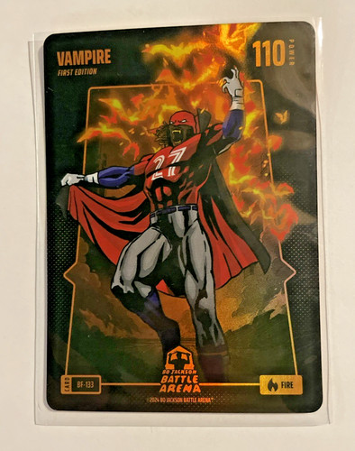 Vladimir Guerrero Jr. Bo Jackson Battle Arena Vampire Fire Battle Foil Card!!