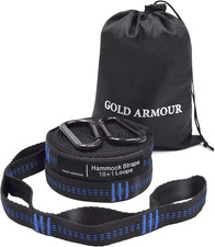 Hammock Straps Xl Camping Hammock Tree Straps Set 2 Straps 2 Carabiners C...