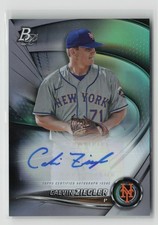 2022 Bowman Platinum CALVIN ZIEGLER Auto Top Prospect New York Mets