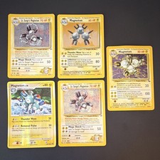 Pokémon TCG 5 Card Lot Magneton Lt. Surge's Magneton English