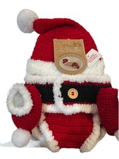 NWT Hand Crocheted Santa Baby Outfit size 0-6 months
