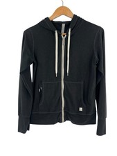 VUORI Women's Black Full Zip Hooded Soft Jacket Small