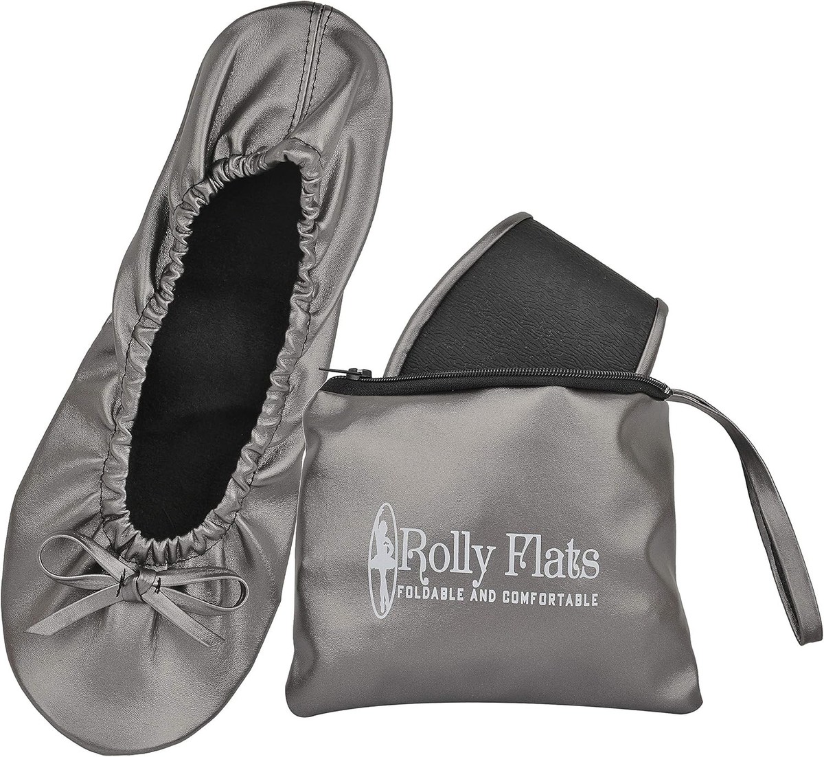 Women's Portable Foldable Ballet Flats Shoes Roll Up Slippers for - Main Image