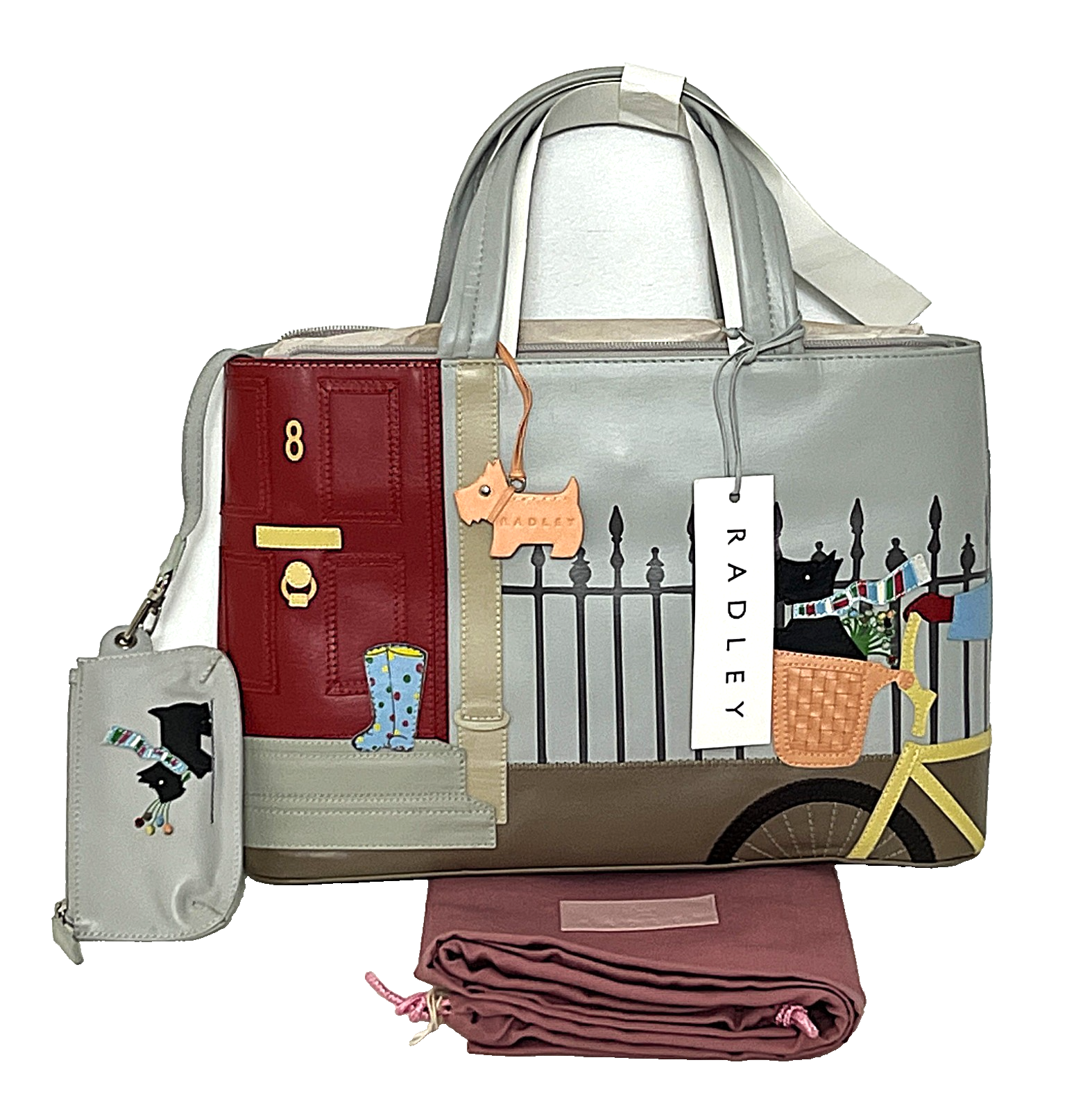 Radley Handbag Grab Bag Picture Bag Medium-Large Joyride Multicolour Leather New