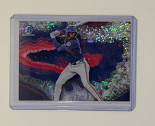 2025 Bowman Draft Chrome Sebastian Walcott Crystallized Rangers SSP C-5