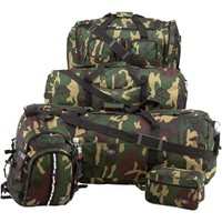 Army Camo 5 Piece Luggage Set, Carry-on Duffle Overnight Men Outdoor Camp Bag Army Camo 5 Piece Luggage Set, Carry-on Duffle Overnight Men Outdoor Camp Bag