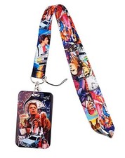 Back to the Future Movie Themed Keychain Lanyard with ID Holder