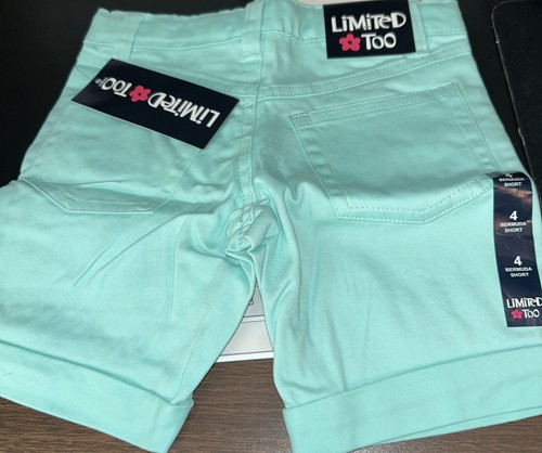 Limited Too Girl's Shorts, Mint, 4 - Picture 2 of 2