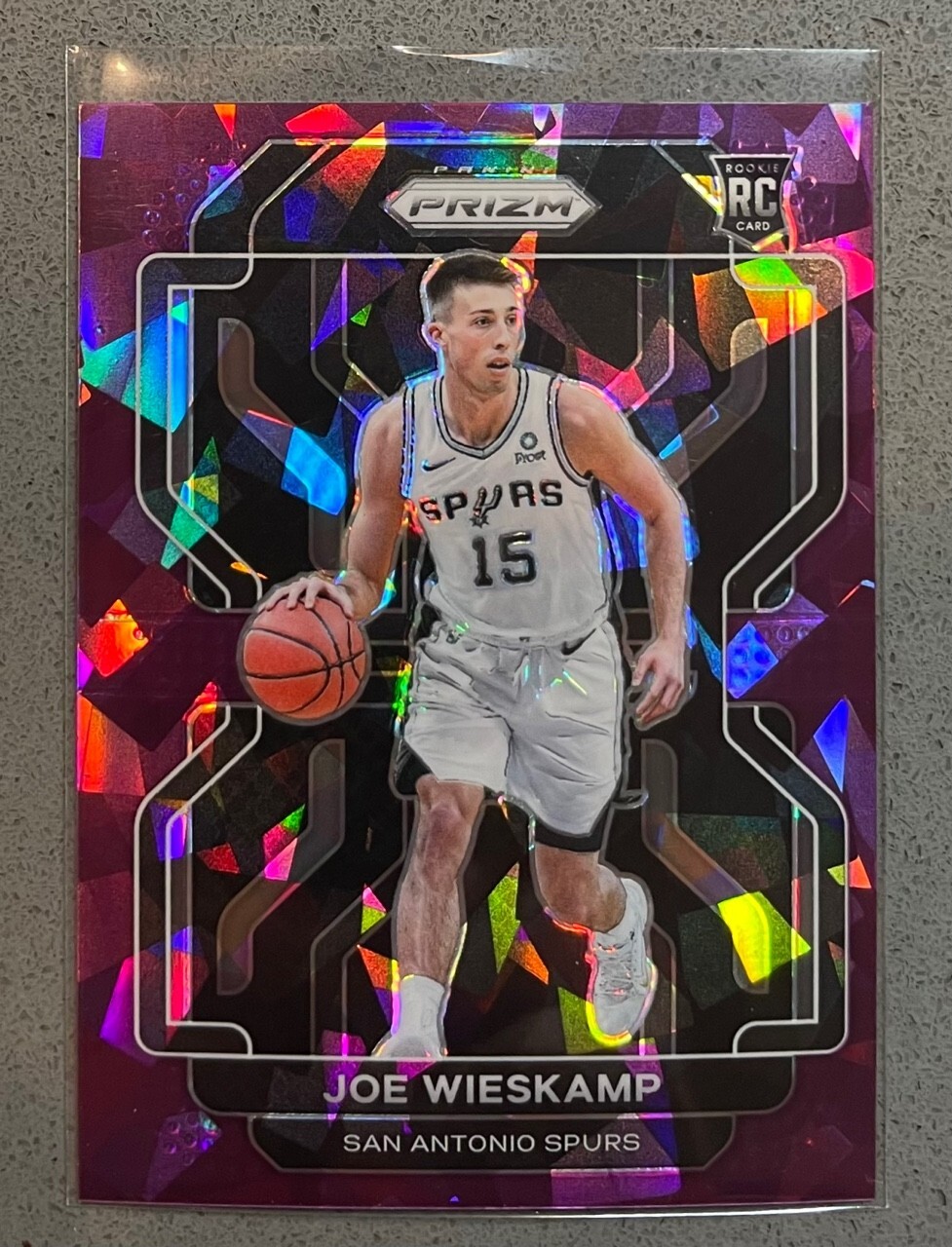 2021-22 Panini Prizm Basketball NBA #322 Joe Wieskamp /149 Purple Ice Rookie