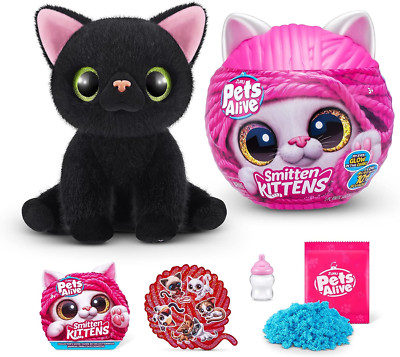 Pets Alive Smitten Kittens Surprise (Bombay Cat Lucky) by ZURU Nurture Play Soft