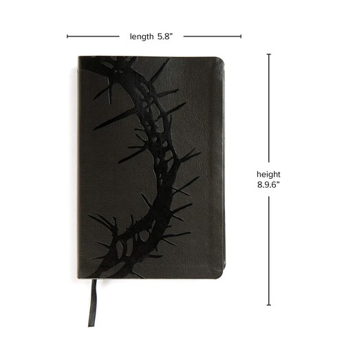 KJV Large Print Reference Bible Charcoal Leathertouch Indexed Red Letter - Imagen 5 de 5