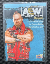 Lance Archer Magazine #91 AEW First Edition 2021 Upper Deck Wrestling Card.