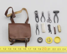 Bag & Tools for DID 80180 WWII German WH Mine Detector 1/6 Scale Action Figure