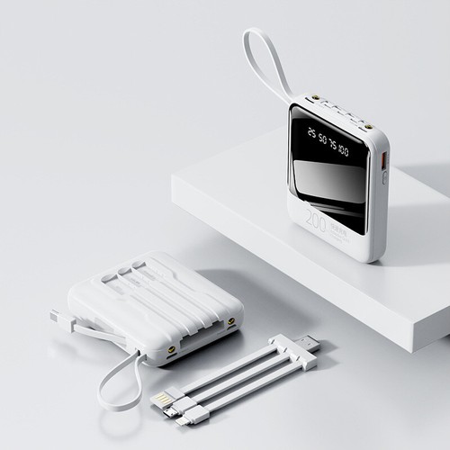 Mini 66W fast charging with built-in cable, 20,000 mah capacity power bank - 第 21/23 張圖片