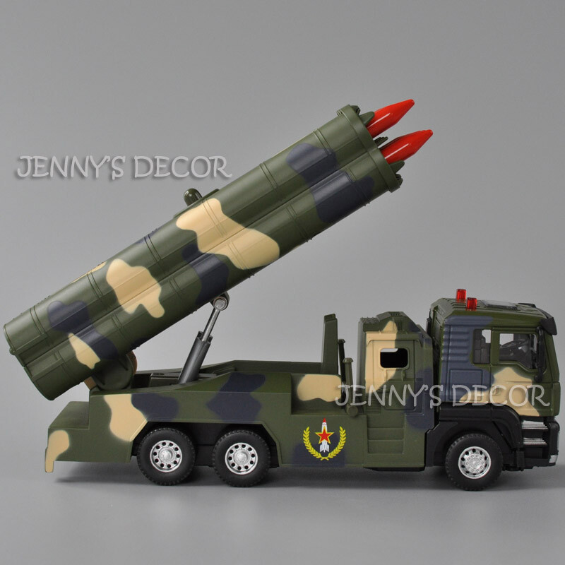 1:50 Diecast Military Vehicle Model Toy Guided Missile Truck