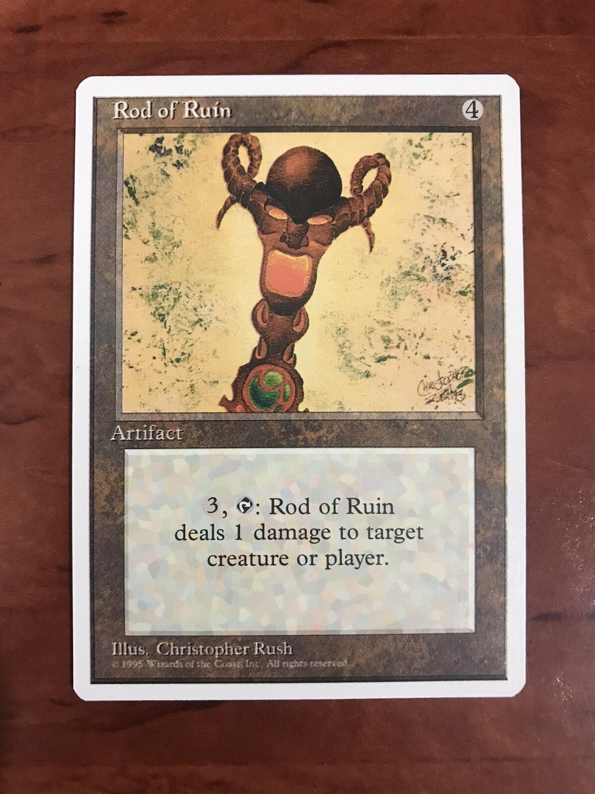 Rod of Ruin MTG Magic the Gathering Card NM Near Mint Fourth 4th Edition