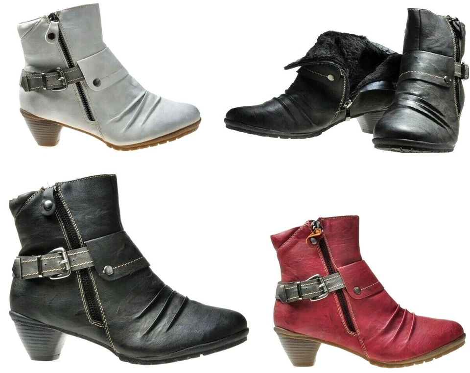 NEU WARM GEFÜTTERTE DAMEN STIEFEL WINTERSTIEFEL BOOTS STIEFELETTEN