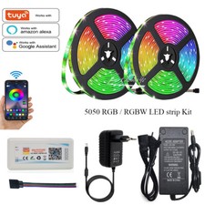 DC12V 5m/10m/ 5050 RGB RGBW RGBCCT LED strip Tuya WiFi controller control kit