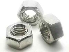 M6 M8 M10 M12 HEXAGON FULL NUT HEX NUTS A2 STAINLESS STEEL DIN 934