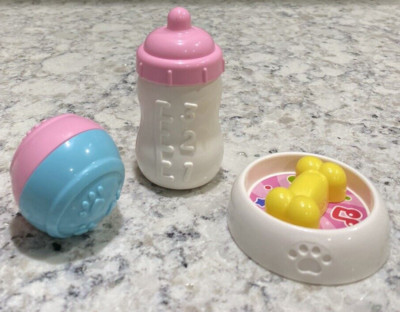 VTech Learning Carrier Puppy Dog Accessories Bottle Dish Ball Baby Play Toy Set