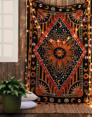 Indian Tapestry Wall Hanging Mandala Hippie Bedspread Throw Gypsy Bohemian Cover - Picture 29 of 36