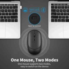 Wireless Mouse Rechargeable Mouse Gamer Dual Modes Bluetooth-compatible 2.4G USB