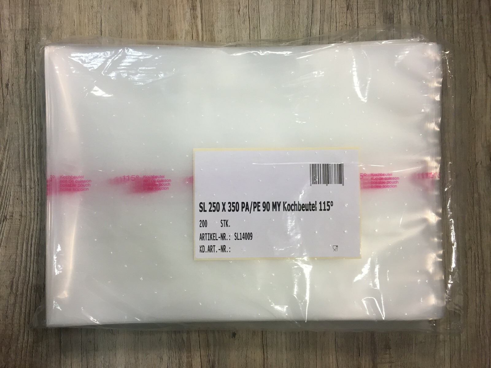 200 glatte Kochbeutel Souvid Beutel Vakuumbeutel Schlauchbeutel 250 x 350 mm