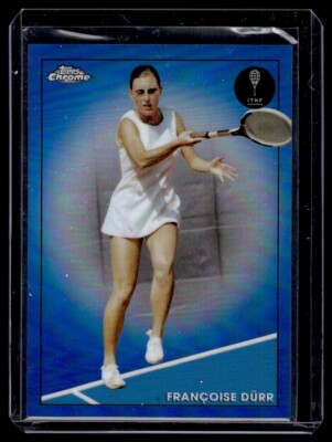 2021 Topps Chrome Tennis Blue Refractor /99 Francoise Dürr