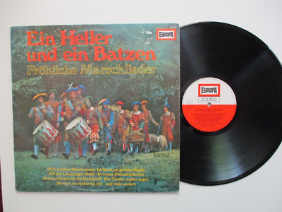 LP - EIN HELLER UND EIN BATZEN - FRÖHLICHE MARSCHLIEDER '' WASHED '' #B37#